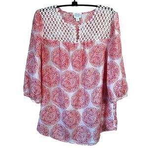 CALYPSO ST. BARTH Silk Crochet  Tunic